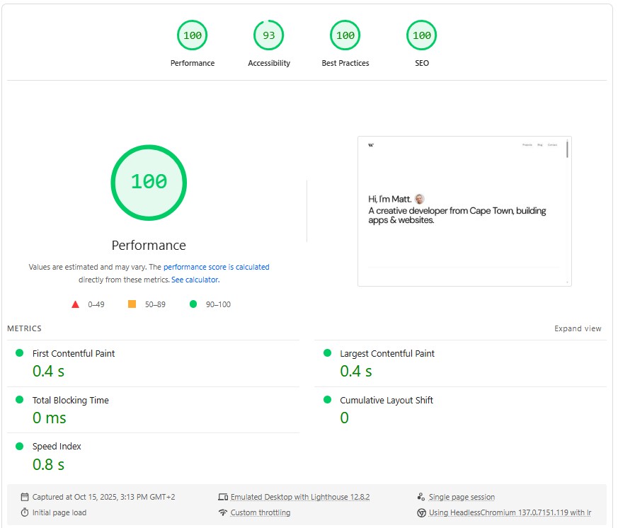 100 PageSpeed